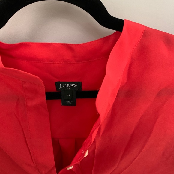 J crew coral/pink dress blouse xs - Picture 2 of 3